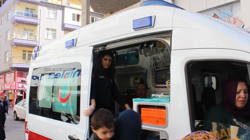 Karaman’da mülteci aile evinde çıkan yangın ucuz atlatıldı 1