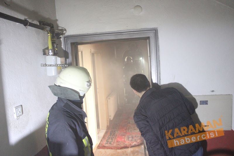 Karaman’da mülteci aile evinde çıkan yangın ucuz atlatıldı 13