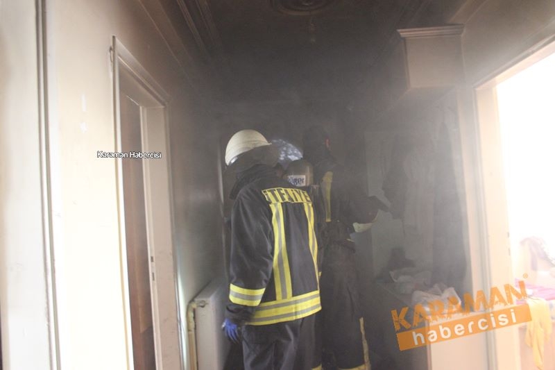 Karaman’da mülteci aile evinde çıkan yangın ucuz atlatıldı 14