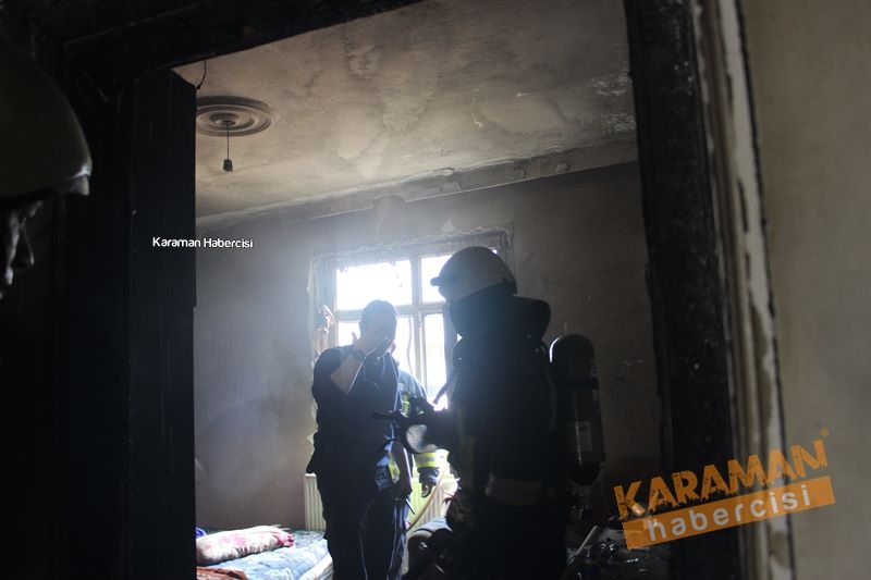 Karaman’da mülteci aile evinde çıkan yangın ucuz atlatıldı 20