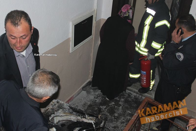 Karaman'da Yaşlı Çiftin Evindeki Çıkan Yangın Korkuttu 1