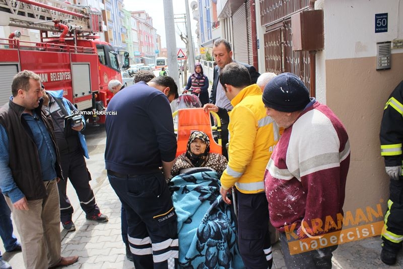 Karaman'da Yaşlı Çiftin Evindeki Çıkan Yangın Korkuttu 10