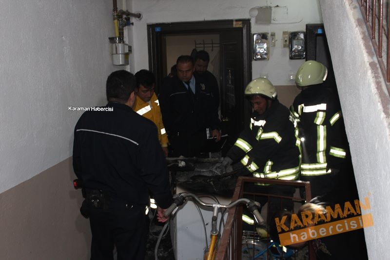 Karaman'da Yaşlı Çiftin Evindeki Çıkan Yangın Korkuttu 3