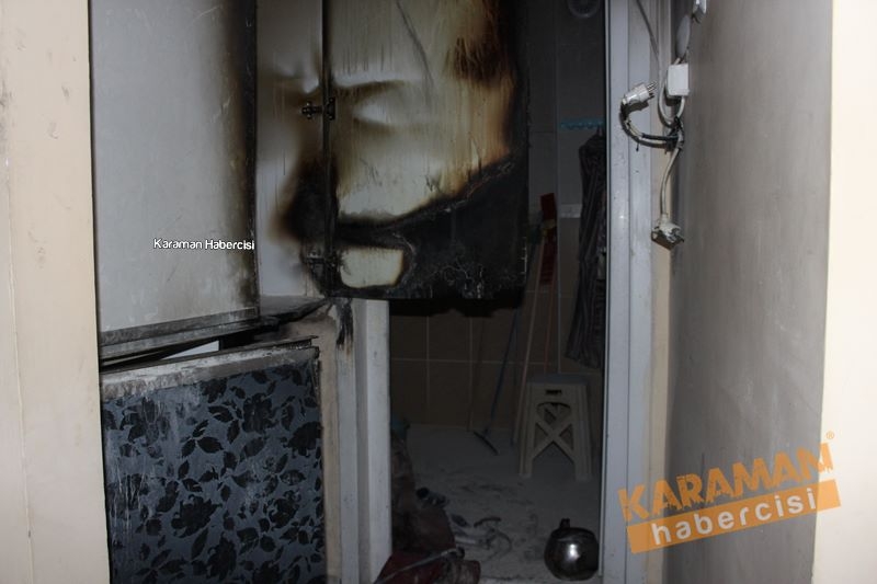 Karaman'da Yaşlı Çiftin Evindeki Çıkan Yangın Korkuttu 5