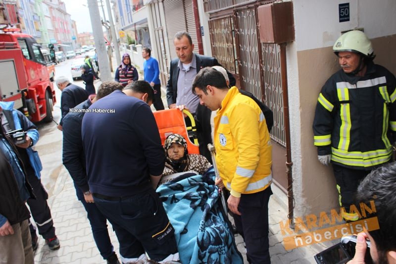 Karaman'da Yaşlı Çiftin Evindeki Çıkan Yangın Korkuttu 9