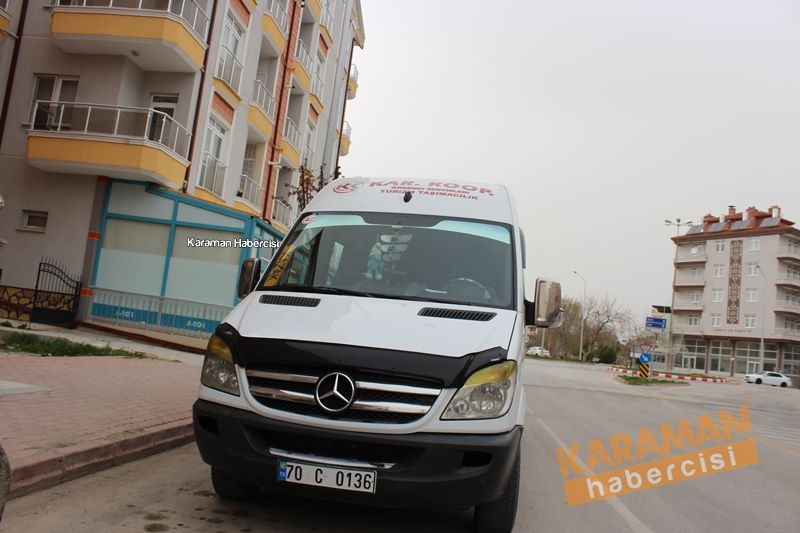 Karaman’da Motosiklet İle Okul Servisi Çarpıştı 2