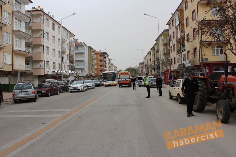 Karaman’da Motosiklet İle Okul Servisi Çarpıştı 6