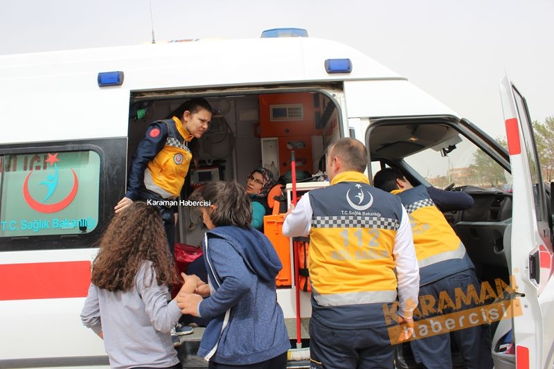 Karaman’da Çatı Katı Yangını 1