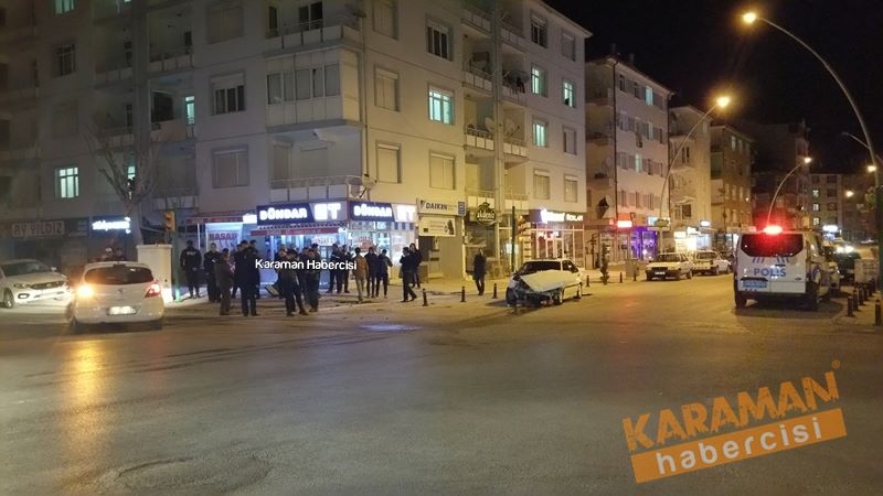 Trafik Magandası Emniyet Otosuna Çarptı 1