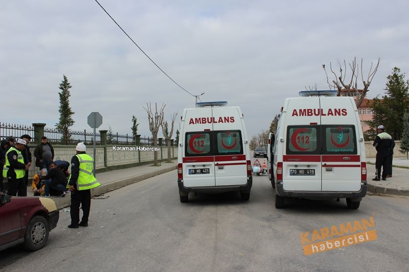 Karaman'da Trafik Kazası 1