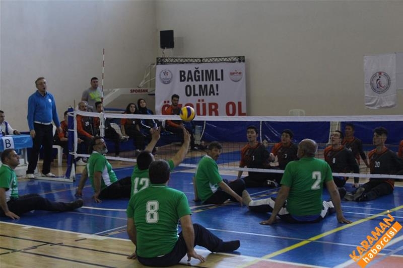Karaman’da Oturarak Voleybol 1. Lig 2. Etap Müsabakaları Sona Erdi 14