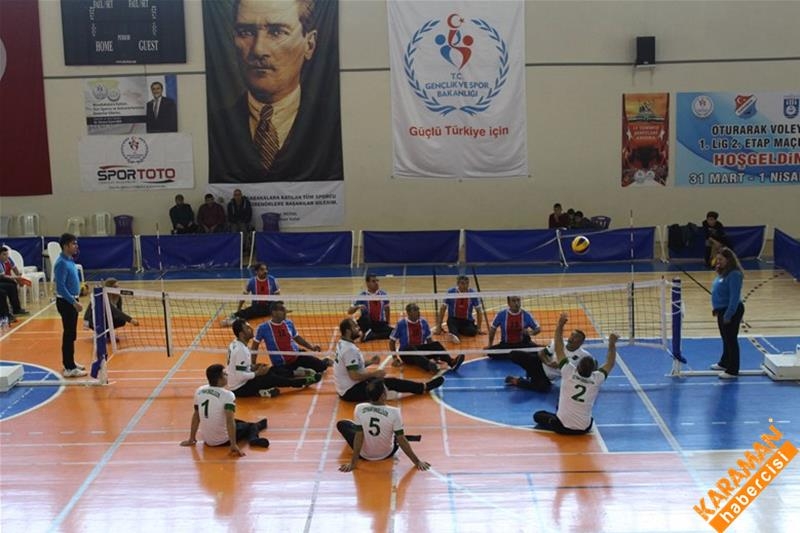 Karaman’da Oturarak Voleybol 1. Lig 2. Etap Müsabakaları Sona Erdi 21