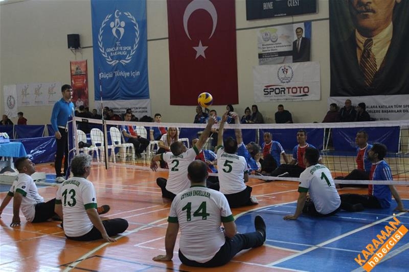 Karaman’da Oturarak Voleybol 1. Lig 2. Etap Müsabakaları Sona Erdi 23