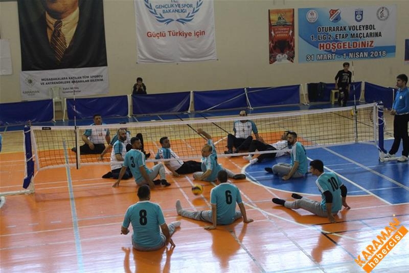 Karaman’da Oturarak Voleybol 1. Lig 2. Etap Müsabakaları Sona Erdi 25