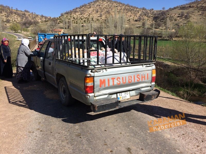 Karaman’da yaşanan trafik kazasında yürekler ağza geldi. 1