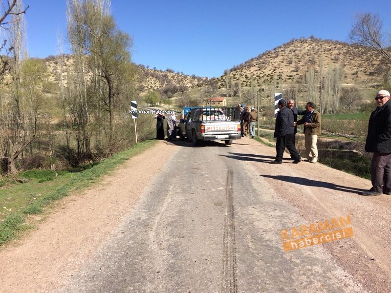 Karaman’da yaşanan trafik kazasında yürekler ağza geldi. 2
