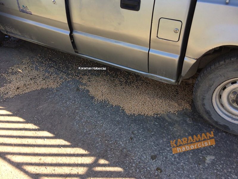 Karaman’da yaşanan trafik kazasında yürekler ağza geldi. 4