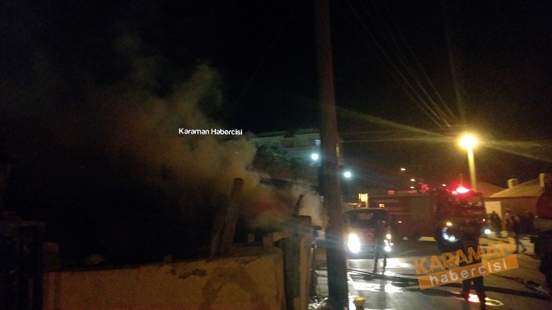 Karaman’da Ev Yangını 1