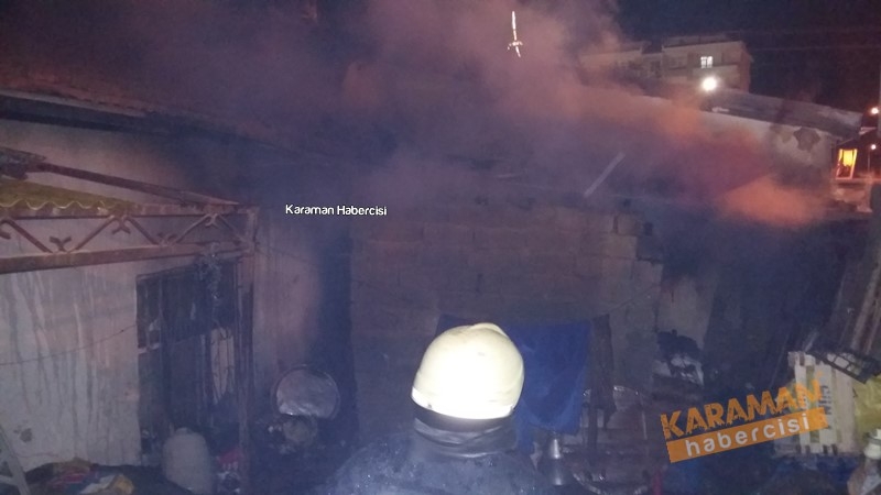 Karaman’da Ev Yangını 2