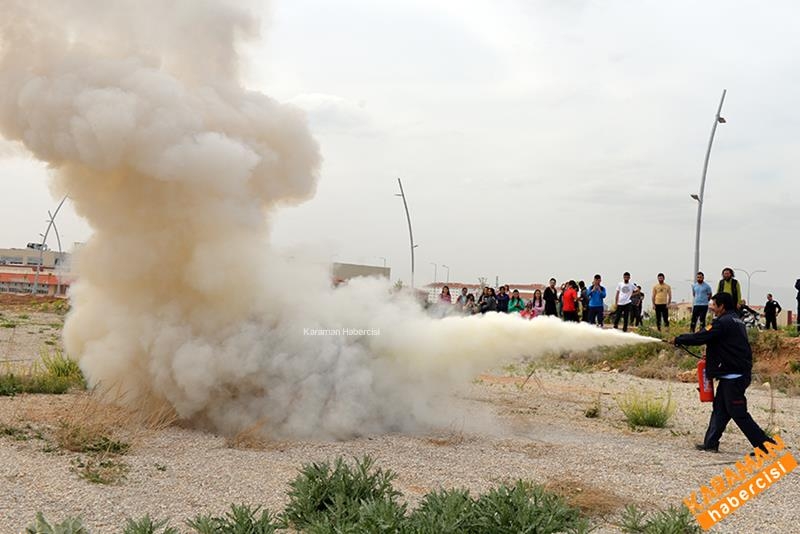 KMÜ Öğrenlerinden Yangın Tatbikatı 3