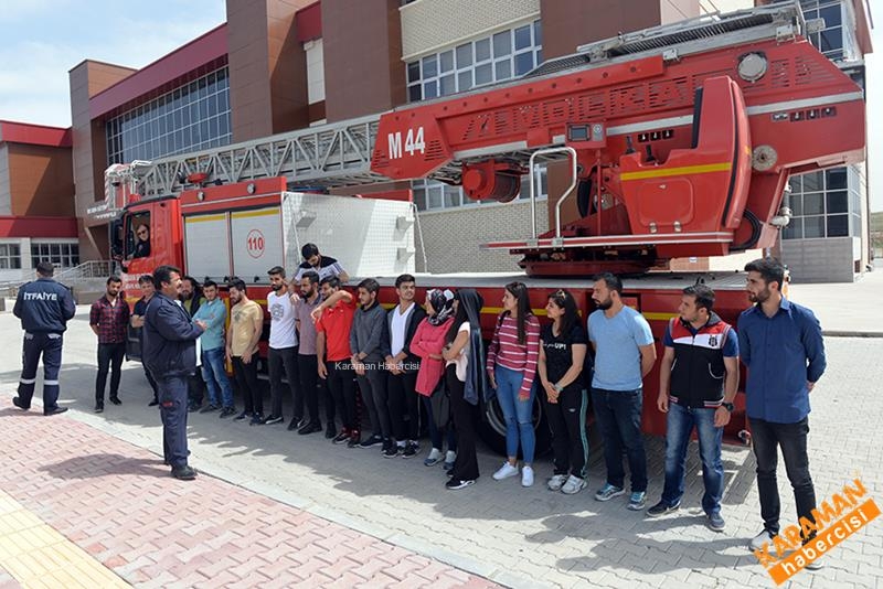 KMÜ Öğrenlerinden Yangın Tatbikatı 6