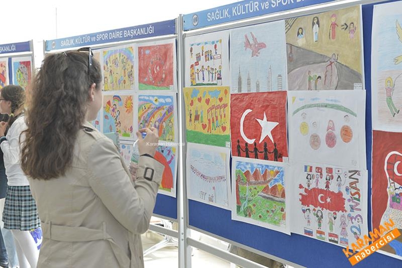 23 Nisan'da Çocuklar Duygularını Resimlere Yansıttı 26