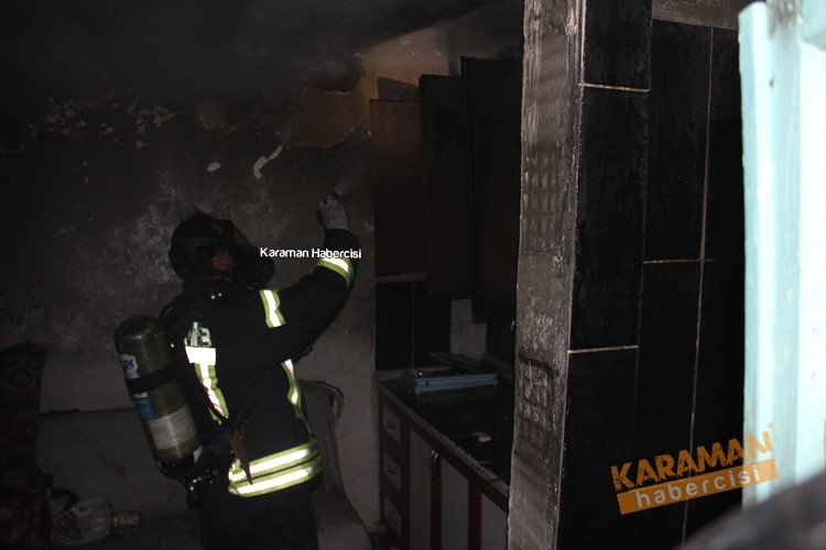 Karaman’da Ev Yangını 2