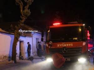Karaman’da Ev Yangını