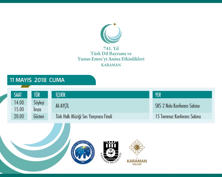 741. Karaman Türk Dil Bayramı ve Yunus Emre'yi Anma Etkinlikleri 10