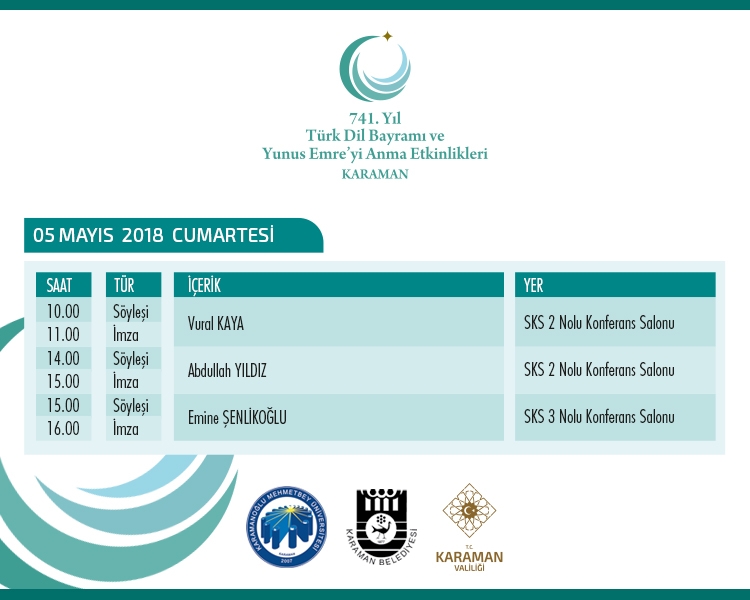 741. Karaman Türk Dil Bayramı ve Yunus Emre'yi Anma Etkinlikleri 4