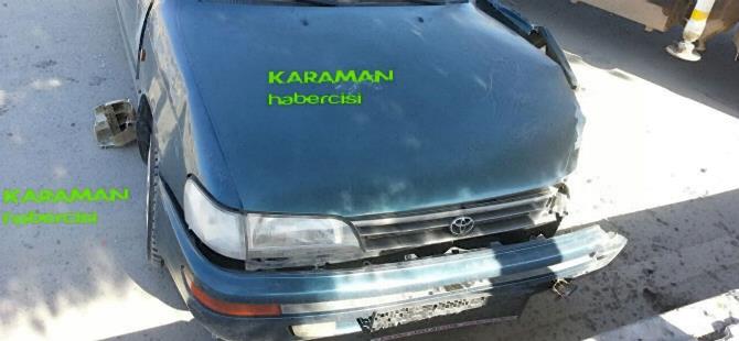 Karaman'da Kontrolden Çıkan Araç Ağaca Çarparak Durdu 6