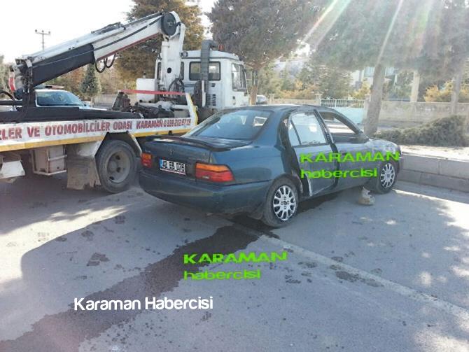 Karaman'da Kontrolden Çıkan Araç Ağaca Çarparak Durdu 9