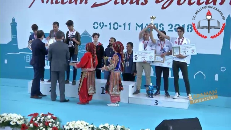 Robot yarışmasında Karaman’a 2 dalda ödül 9