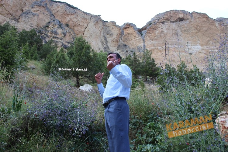 Ermenek'te Düşen Kaya Parçaları Korkutuyor 14