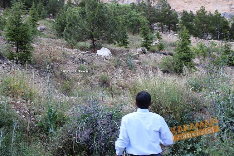 Ermenek'te Düşen Kaya Parçaları Korkutuyor 15