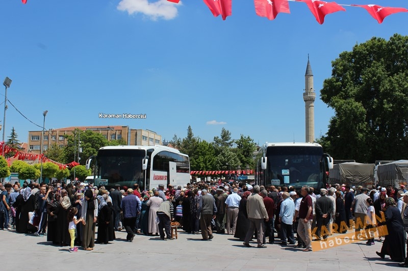 Karaman'da Ramazan Umrecileri Uğurlandı 1