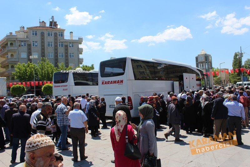 Karaman'da Ramazan Umrecileri Uğurlandı 14