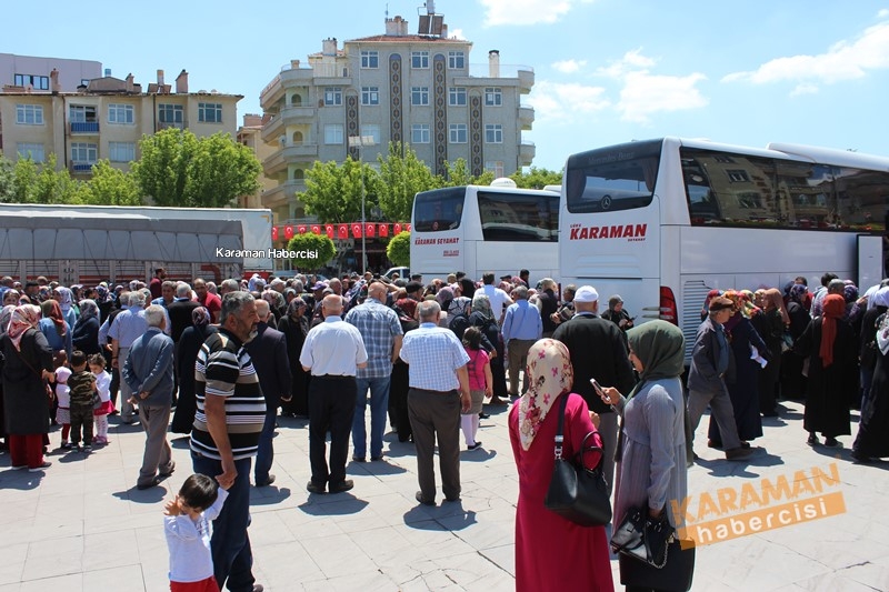 Karaman'da Ramazan Umrecileri Uğurlandı 19
