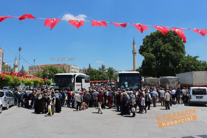 Karaman'da Ramazan Umrecileri Uğurlandı 2