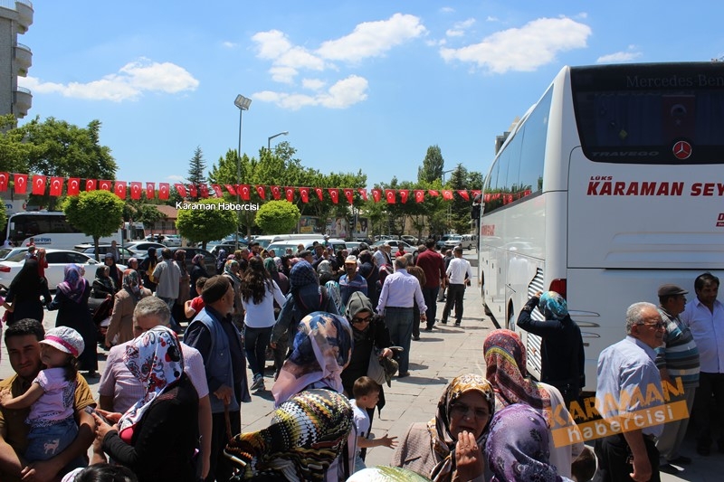 Karaman'da Ramazan Umrecileri Uğurlandı 21