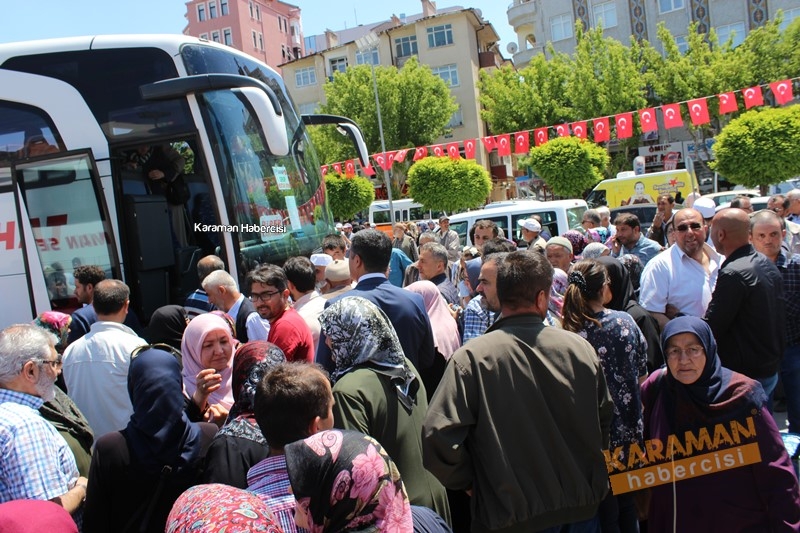 Karaman'da Ramazan Umrecileri Uğurlandı 7