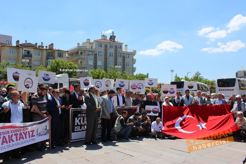 Karaman Kudüs ve Filistin İçin Meydandaydı 13