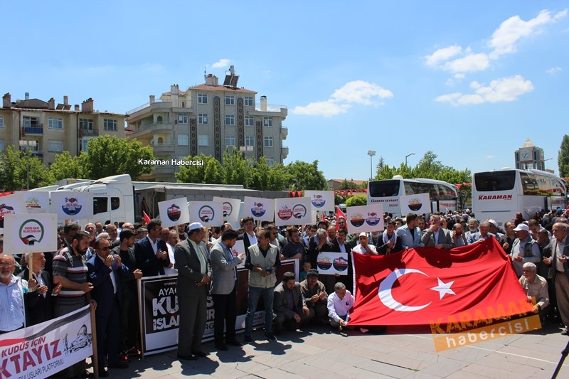Karaman Kudüs ve Filistin İçin Meydandaydı 14