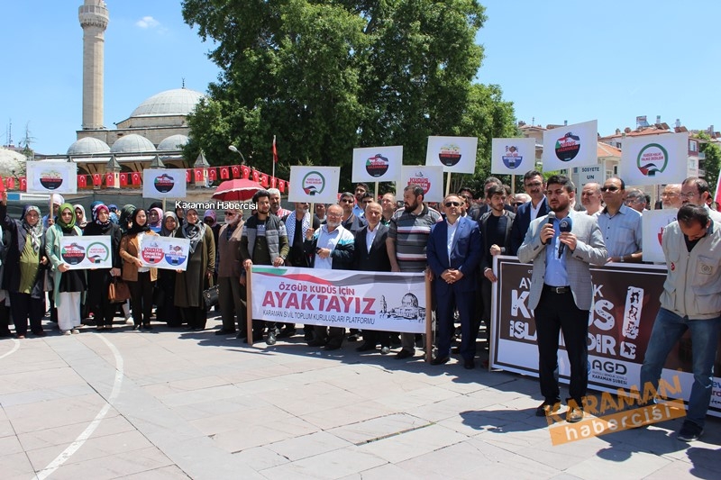 Karaman Kudüs ve Filistin İçin Meydandaydı 6