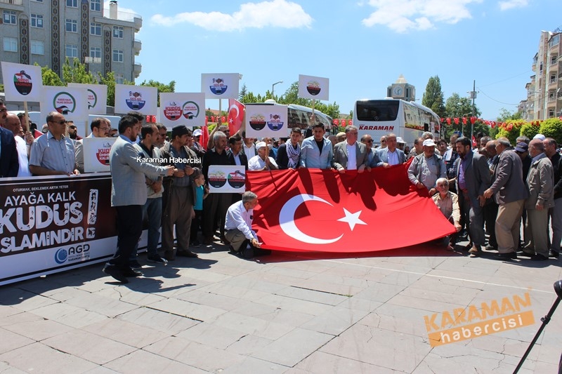 Karaman Kudüs ve Filistin İçin Meydandaydı 7