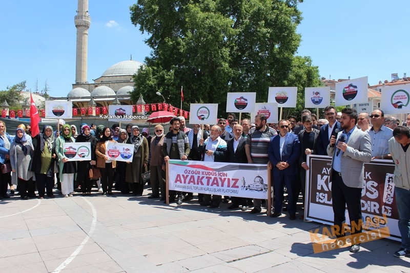 Karaman Kudüs ve Filistin İçin Meydandaydı 8