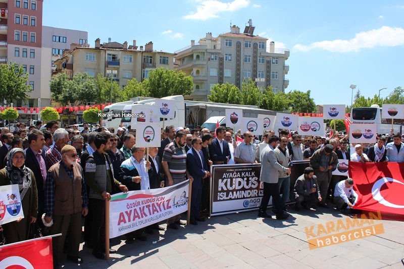 Karaman Kudüs ve Filistin İçin Meydandaydı 9