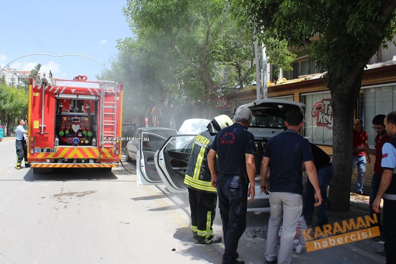 Karaman’da Araç Yangını Büyümeden Söndürüldü 5
