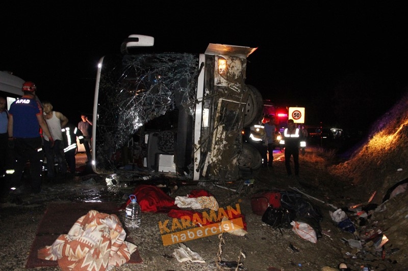 Mersin Karaman Yolunda Otobüs Devrildi 26