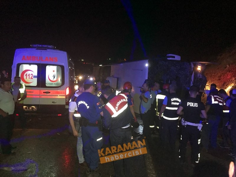 Mersin Karaman Yolunda Otobüs Devrildi 6